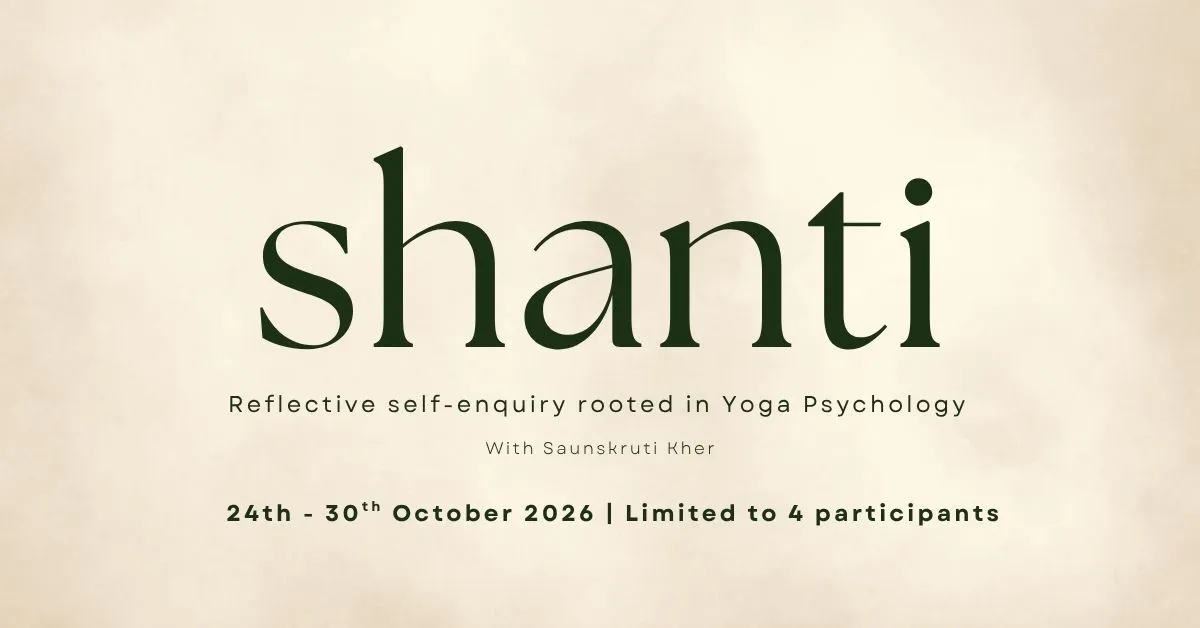 Shanti Retreat with Saunskruti Kher